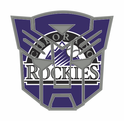 Autobots Colorado Rockies logo vinyl decal